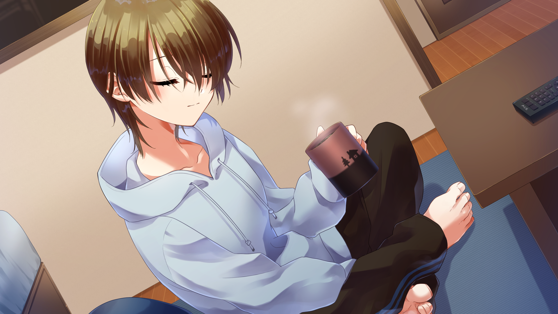 目を閉じている酸素。